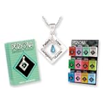 SAVE $10 - March Aquamarine Persona Birthstone Pendants w/ Verse $9.99