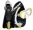 Cressi Sky Snorkeling Mask, Gamma Snorkel, Palau SAF Travel Fins & Bag