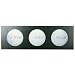 Nexxt by Linea Benton Frost Etched Wall-Mount Tealight Holder, Black