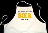 Produkt-Bild: Der Onkel mit dem Bier ist da; Fun Koch Sch&uuml;rze, wei&szlig;