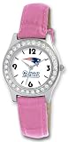 NFL Women's PT20009 New England Patriots Game Day Dazzler Pink Leather Watch