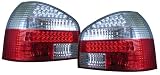 Produkt-Bild: LED R&uuml;ckleuchten Set, passend f&uuml;r Audi A3 Typ 8L, Mod. Bj. 8/96-8/03, Ausf&uuml;hrung: Klarglas Rot/Wei&szlig;.