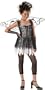 California Costume Girls  Tween-Dark Angel, Black/White, L (10-12)