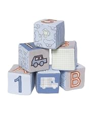 Green Car Blue fabric stacking blocks