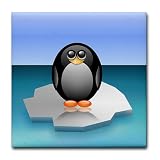 Tile Coaster (Set 4) Cute Baby Penguin