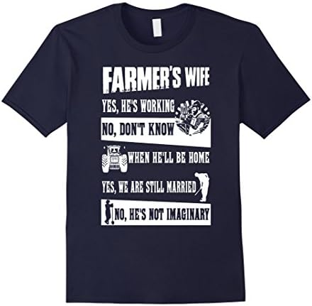 Men's Farmer's wife t shirt Large Navy