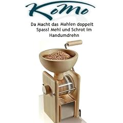 Handm�hle, Getreidehandm�hle Komo, Korund Keramik Mahlsteine 80mm, ca. 50g/min Vollkornmehl, 600g Trichterf�llung, Getreidem�hlen Elektrisch