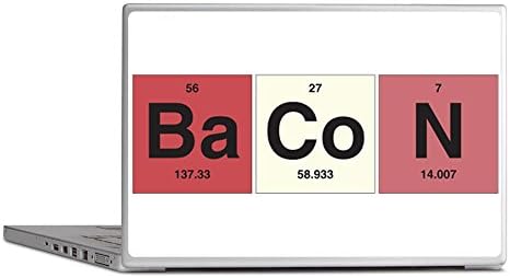 Laptop Notebook 17 Inch Skin Cover Bacon Periodic Table of Elements