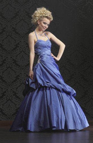 Ballkleid Abendkleid, blau Schlanke Optik