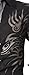 jeansian Men's Slim Fit Long Sleeves Casual Shirts Z001 Black XXL