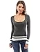 PattyBoutik Scoop Neck Long Sleeve Sweater