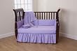 American Baby Company 5 Piece Cotton Percale Crib Set, Lavender