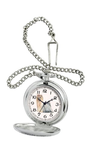 American Kennel Club Men's D1590 Yorkshire Terrier Pocket Watchwith Chain