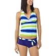 Xhilaration&reg; Juniors Tie Dye 2 pc. Bikini Swimsuit - Blue/Green/White