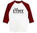 devon rex - I Love My Devon Rex - Raglan 3/4 Sleeve T-Shirt, White/Red, X-Large