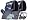 image New Pair BLACK Headrest with 7" DVD USB SD VIDEO Monitors Wireless Game Car Package