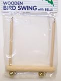 Vo-Toys Wooden Bird Swing with Two Bells Bird Toy