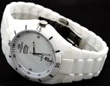 Oniss #ON8881-M7 Men's White Liso Ceramic Collection Watch
