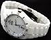 Oniss #ON8881-M7 Men's White Liso Ceramic Collection Watch