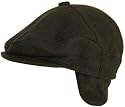 Wool Ivy Scally Cap Fold Down Ear Flaps Winter Flat Hat