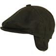 Wool Ivy Scally Cap Fold Down Ear Flaps Winter Flat Hat