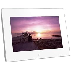 amix 7インチ デジタルフォトフレーム V-FRaMe APF-070 アクリルグロッシーホワイト 解像度800×480 動画再生、フォルダ再生、レジューム再生機能搭載!電源オンでかんたん自動再生機能!