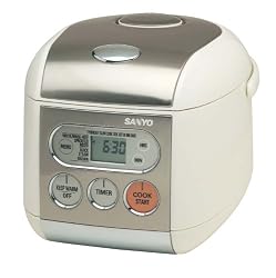 Sanyo ECJ-F50S Micro-Computerized 5-Cup (Uncooked) Rice Cooker and Steamer