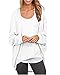 EXLURA Oversized Loose Blouse Long Batwing Sleeve Tee Shirt