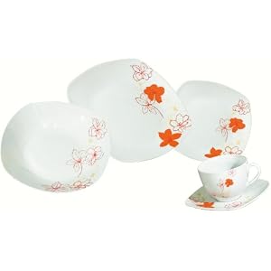 Kaffee und Tafelservice Tosca, 30-teilig, Porzellan, Design by Emilio Bilinni
