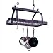 Hanging Hammered Steel Rectangle Pot Rack by Enclume