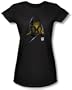 Star Trek 2009 Movie DARK KIRK Juniors Size Fitted Black T-shirt Tee