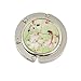 uxcell Peach Flower Pattens Round Foldable Handbag Hook Holder Table Hanger