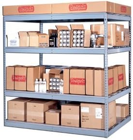 Parent Metal Products, Four Level Bulk Rack -- With Steel Decking, Mpr-9636-84S, Size W X D X H: 96 X 36 X 84", Cap Per Level (Lbs.): 620, Wt. (Lbs.): 272, Sra-4836-Sd