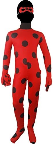 XYZcos Kids Girls' Miraculous Ladybug Jumpsuit Catsuit Costume Size 12
