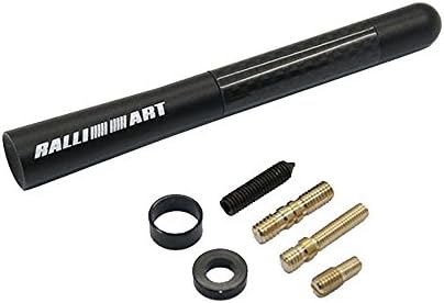 4.7 Inch Carbon Fiber Ralliart Sports Style Short Antenna for Mitsubishi