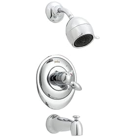 Delta Graves Pressure Balance Tub and Shower Faucet with Three-Function Showerhead, Chrome #1769 by Delta Faucet