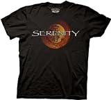 Serenity Logo Firefly Black T-shirt Adult