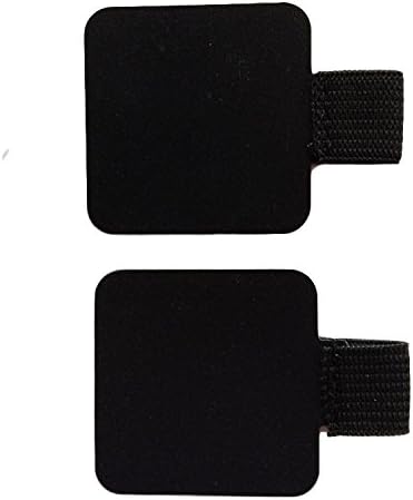 Pen Holder Stick-on Elastic Loop Adheres Pens Pencils to Notebooks, Journals, Planners and Calendars - Black Two Pack