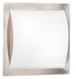 Eglo 83396A ARC, Nickel Frosted/Chrome, 2-Light Ceiling Light Fixture