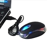 TeckNet Mini USB Optical Mouse 1000dpi With Scroll Wheel, Wired ideal for Laptop / PC