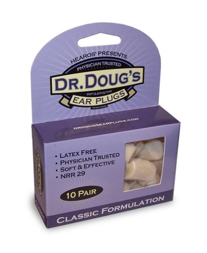Dr. Dougs Trusted Ear Plugs, 10 Pair (Pack of 4) 41jTO%2BcXVJL Dr. Dougs Trusted Ear Plugs, 10 Pair (Pack of 4)