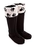 from Jileon Paw Print Welly Warmers Large Size 8-9 FREE P&P