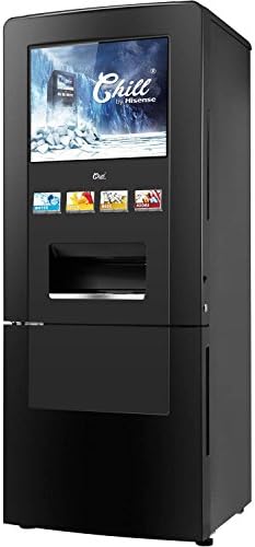 4 Beverage Selection Options, CHILL Vending Machine Refrigerator, Black