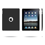 Black Hard Plastic Protective Snap-On Shell Case for Apple iPad Gen 1