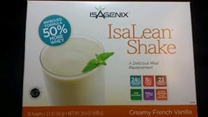 ISAGENIX IsaLean Shake Creamy French Vanilla 14/2.1 oz packets