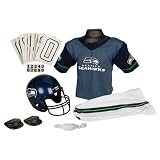 Seattle Seahawks Youth NFL Deluxe Helmet and Uniform Set (Medium)