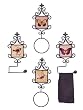 Pack of 8 Songbird & Butterfly Wall Mounted Decorative Ceramic Towel Hangers