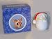 Rudolph the Red Nosed Reindeer Santa Ceramic Votive Candle Holder