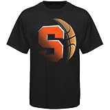 Syracuse Orange Black Blackout Basketball T-shirt