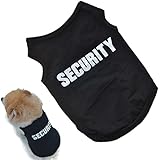 Small Dog Shirt, Voberry&reg; Fashion Pet Puppy Clothes Summer Quote Security Cotton Costumes Pet Dog Cat Funny Shirt T Shirt Black (XS)